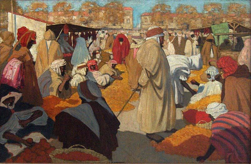 Henri Evenepoel Orange Market at Blidah china oil painting image